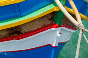 Barge painted with above sea level marine coatings